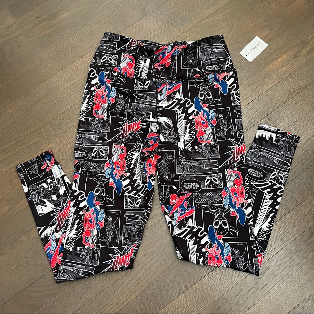 Her universe marvel Spider-Man comic leggings xs